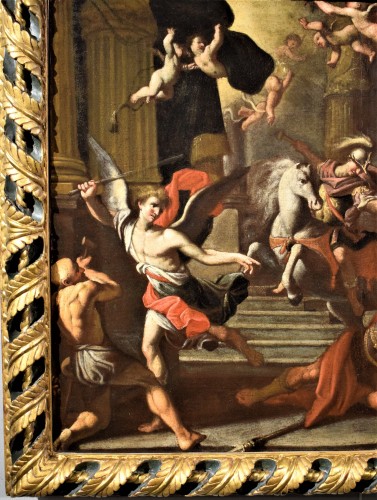 &quot;Héliodore expulsé du Temple&quot; Orazio Talami (Bologne 1624-1708) - Paintings & Drawings Style Louis XIV